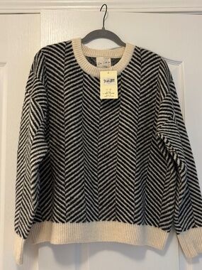 Easy Clothes One Size Herringbone Sweater
